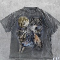 Wolf Shirt - Etsy