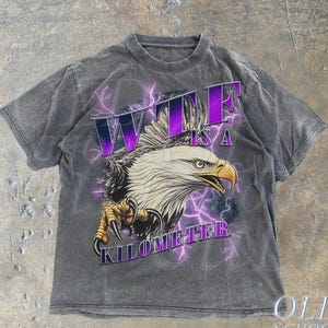 WTF Is A Kilometer Meme Retro Shirt, Funny Meme USA Eagle Vintage Graphic Shirt, Weird Gifts, 90s Graphic T-Shirt, Trendy Funny America Tees