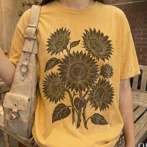90s Sunflower Shirt - Etsy