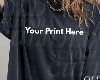 Maglietta personalizzata con la tua stampa, crea la tua stampa divertente su una maglietta, maglietta personalizzata per merchandising e feste, maglietta personalizzata con personalizzazione