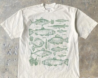 Vintage Fish Tattoo Style T-Shirt, Retro Fisher Shirt, Fish Shirt For Men, Bass T Shirt, Fisher Tee, Bass Lovers, Fisher Gifts, Ocean Shirt