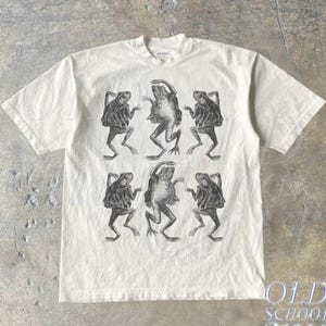 Dancing Frog Vintage 90s Tattoo Style Tshirt, Retro Y2k Frog Lovers Shirt, Funny Dance Toad 2000s Shirt, Funny Frog Gifts, Joke Tees