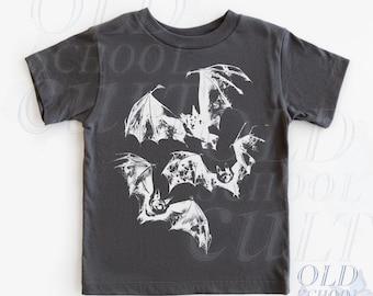 Bats Retro 90s Youth Shirt, Children's bats Clothing, Boho Adult, Toddler & Youth Tee, Kids Shirt, Family Gothic Hero Shirts
