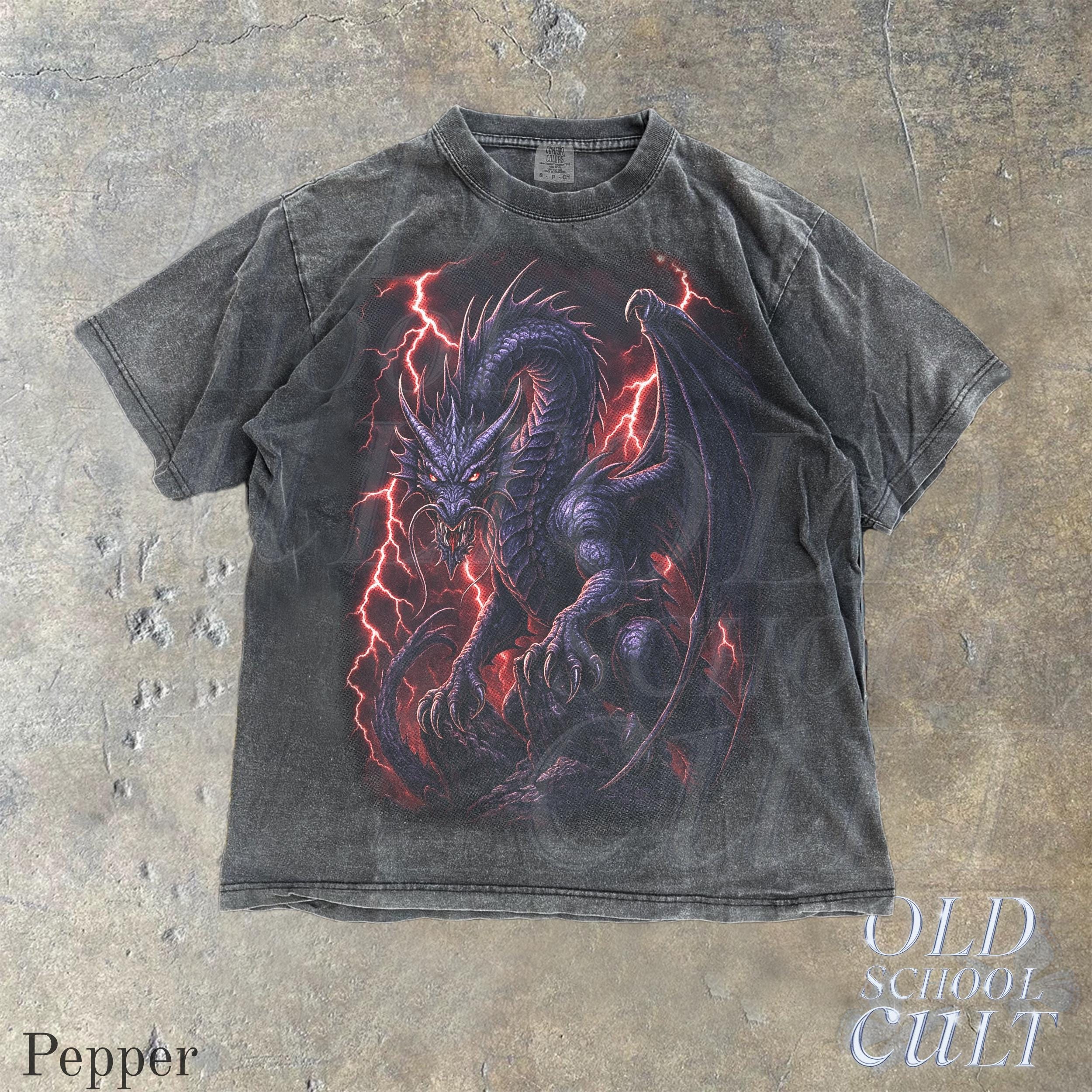 Dragon Limited Vintage 90s Style Graphic Shirt, Dragon Graphic