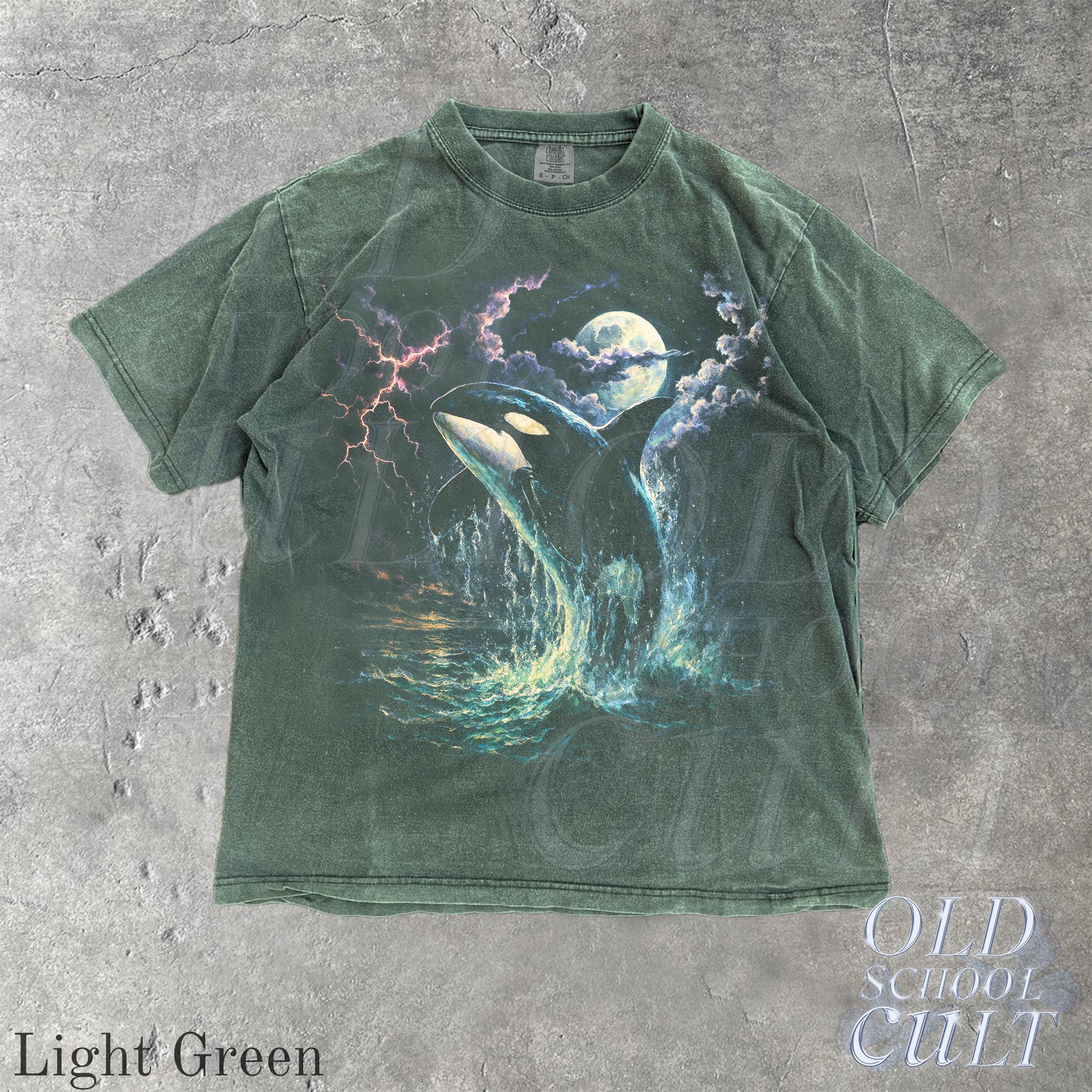 Vintage Orca Midnight 90s Graphic T-shirt, Retro Killer Whale