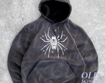Vintage Spider 90s Graphic Hoodie, Pump Cover Spider Hoodie, Retro