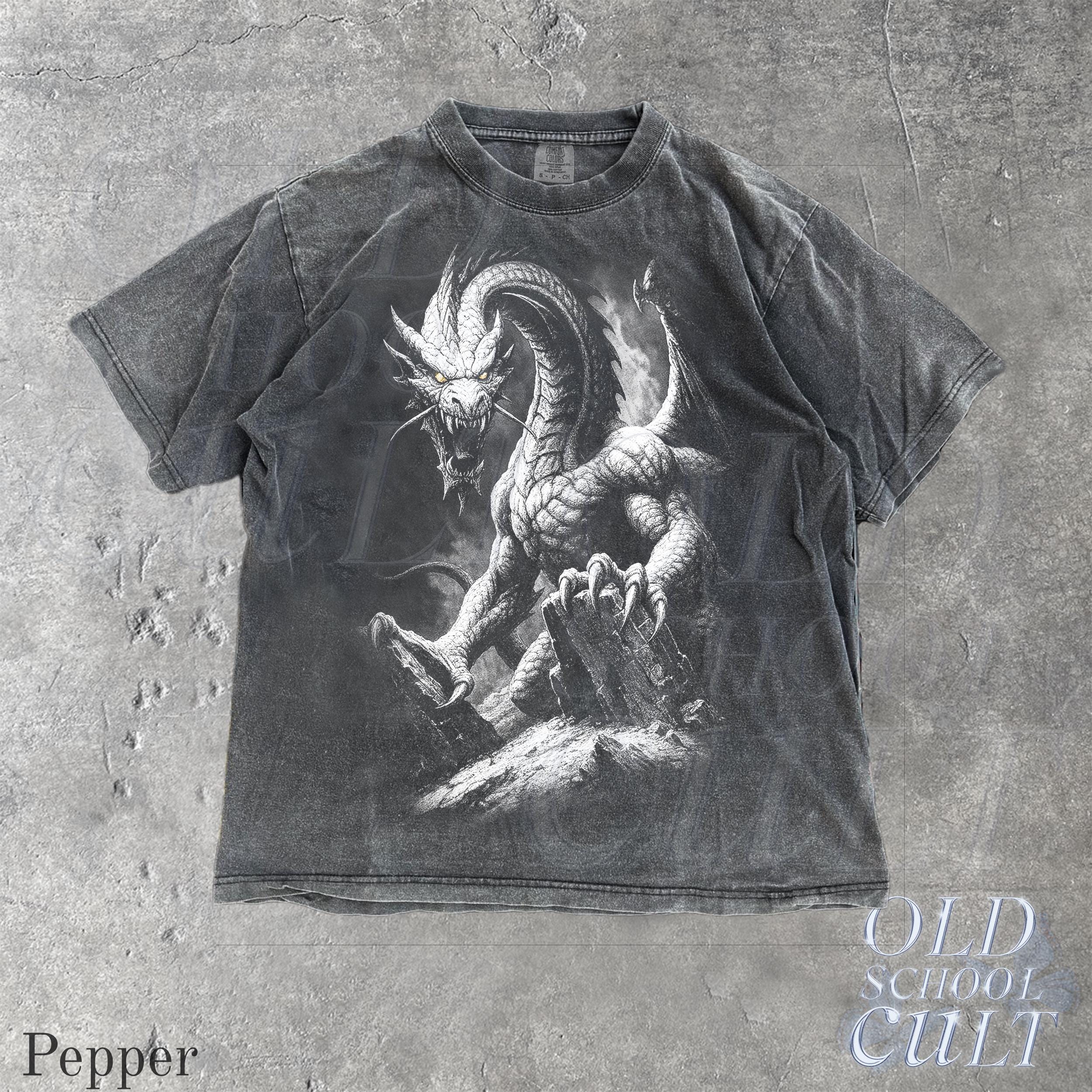 Vintage Dragon 90s Graphic Style Comfort Colors® Tshirt, Retro