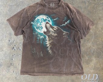Wolf Vintage 90s Graphic Style Comfort Colors® Tshirt, Grunge