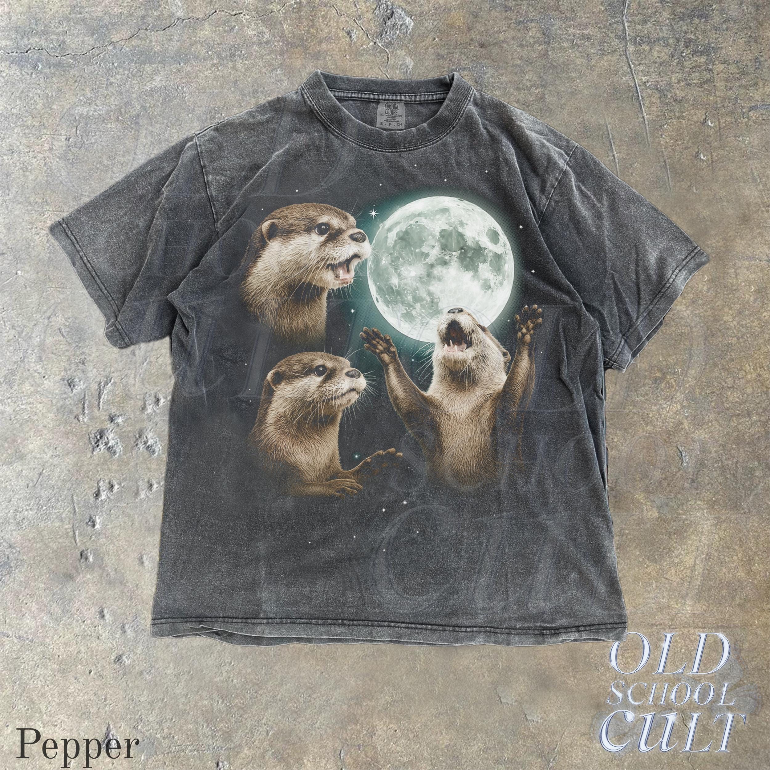 T-shirt Vintage Années 2000 - Bleu Avec Nœud - Double Face - Taille M Enfant