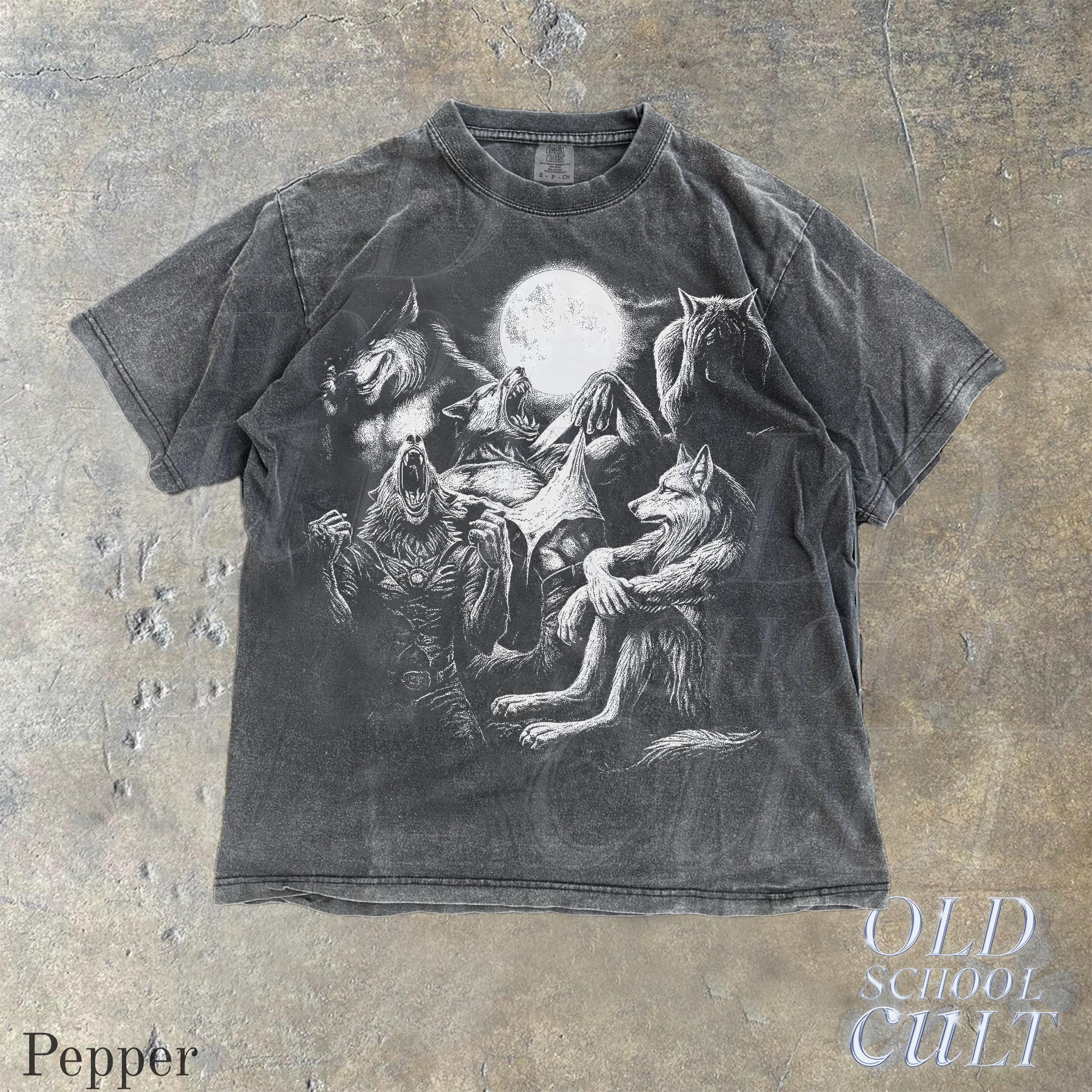 Alpha Wolf Vintage 90s Style Comfort Colors® Tshirt, Retro Meme Tee ...