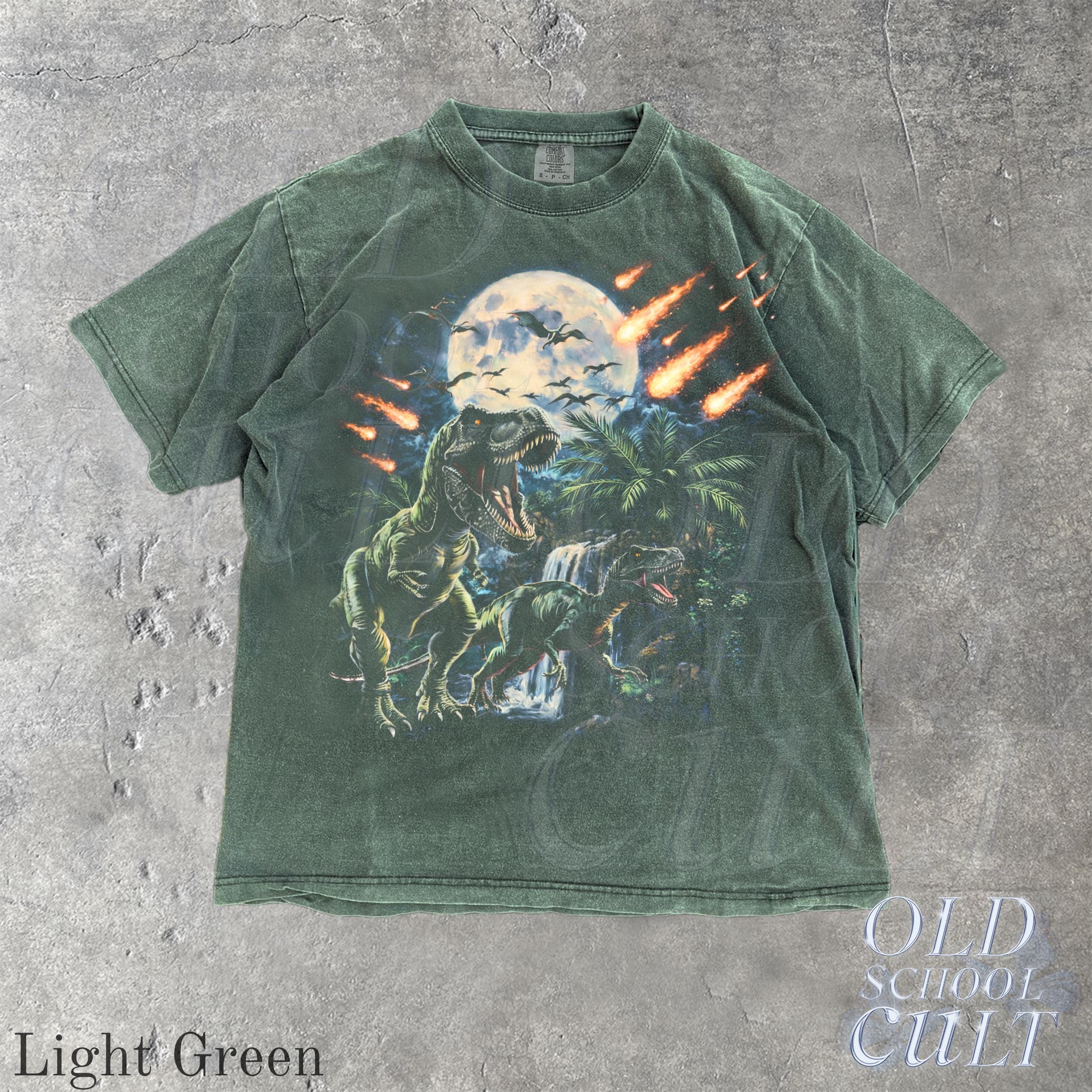 Vintage Dinosaur 90s Graphic T-shirt, Retro T-rex & Raptor Shirt