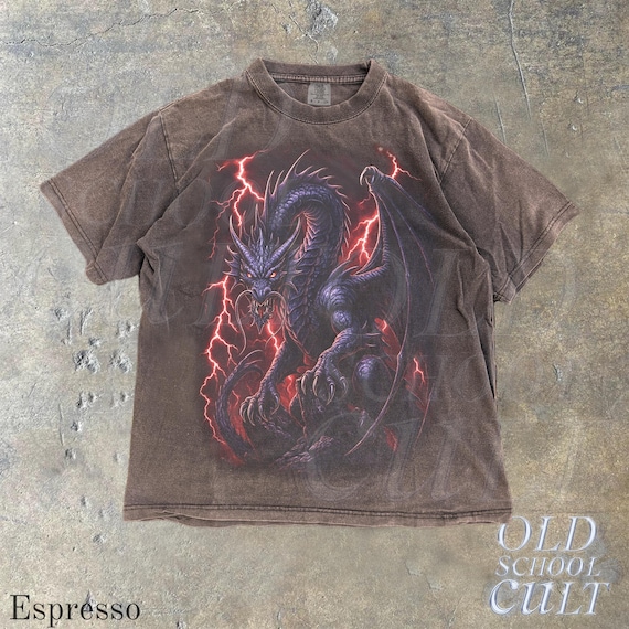 Dragon Limited Vintage 90s Style Graphic Shirt, Dragon Graphic