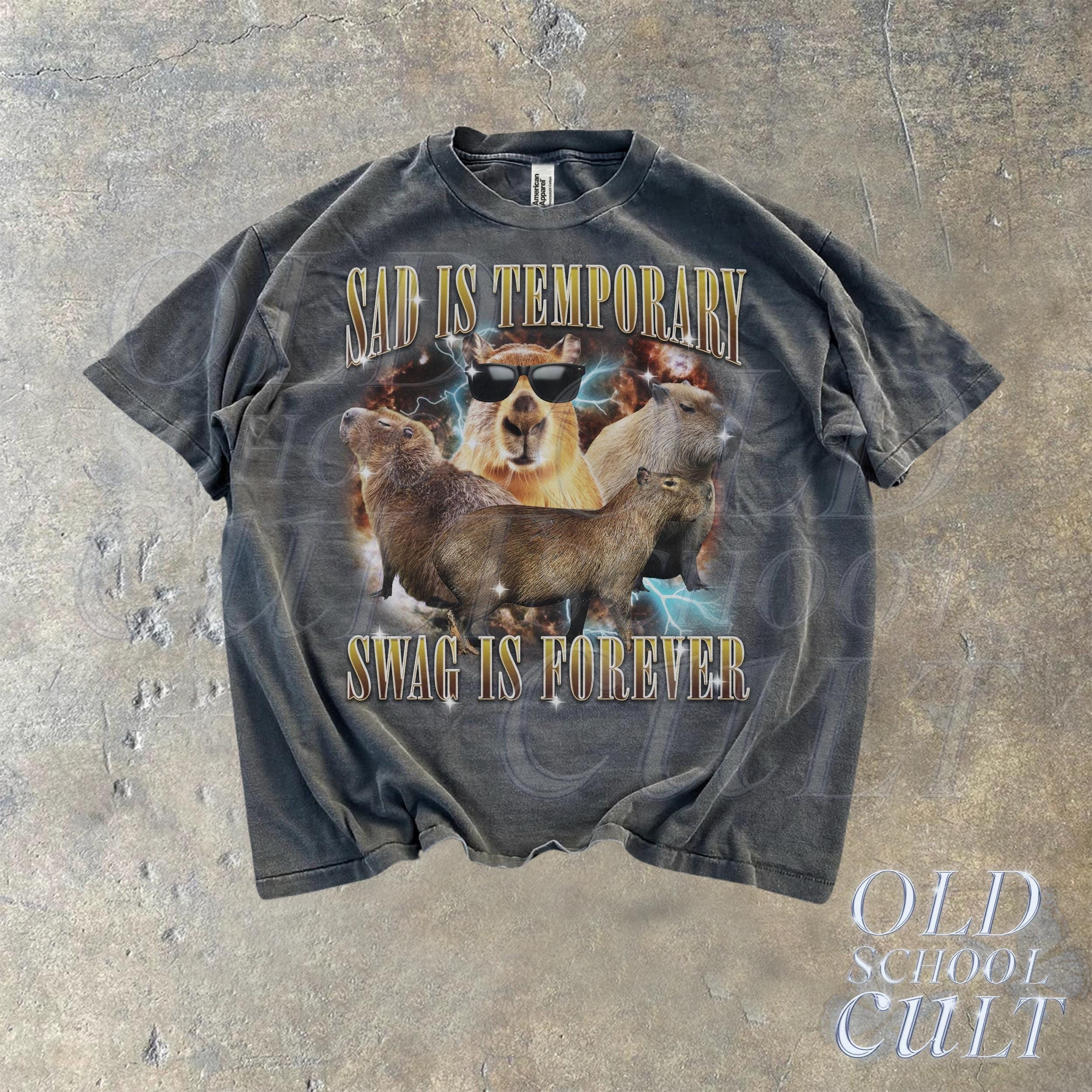 Sad is Temporary Swag is Forever Vintage 90s T-shirt, Retro 90s