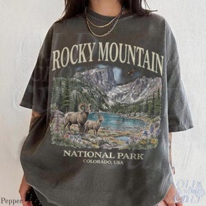 Rocky Mountain National Park Vintage 90s Graphic T-Shirt, Retro Comfort Colors® Colorado USA Nostalgia Unisex Tee image 5