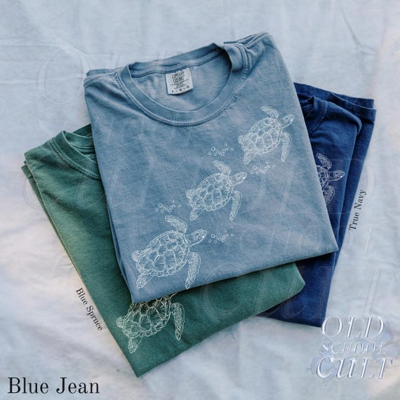 Turtle 90s Vintage Style Tshirt, Retro Comfort Colors® Y2k Ocean Shirt, Sealife, Turtle Shirts, Turtle Sea Lovers, Unisex Adult Fish Tee
