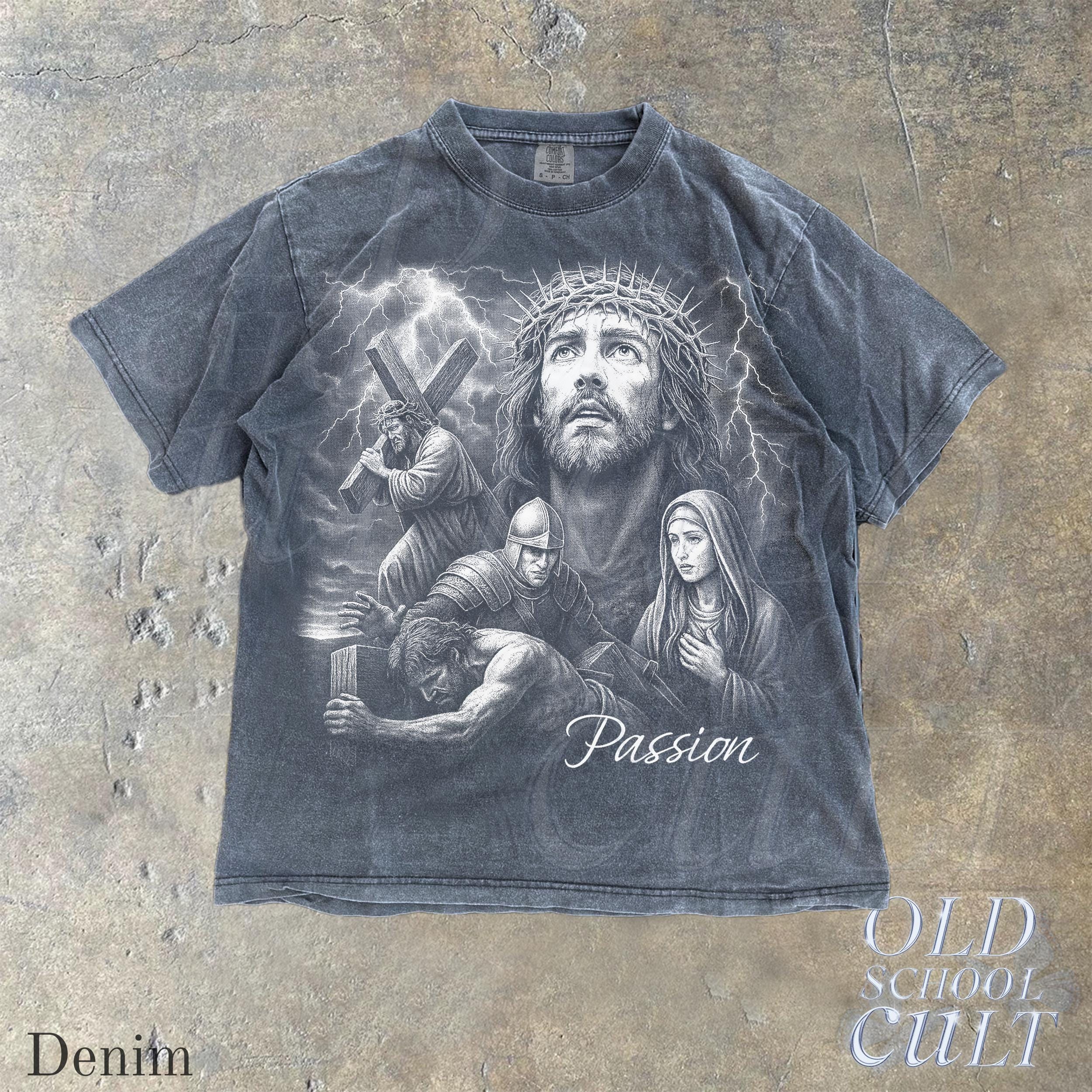 DIR EN GREY Jesus Christ Tシャツ Passion of Christ Vintage Graphic Shirt, Retro Comfort Colors