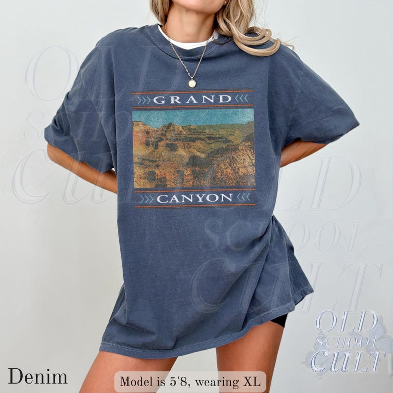 Grand Canyon National Park Vintage T-shirt, Retro Desert Landscape ...