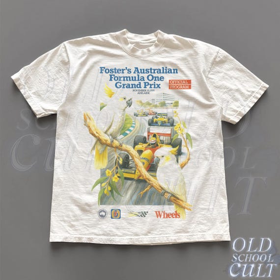 Fosters Australian Formula One Vintage 90s Style T-Shirt, Grand Prix Shirt, Racing Shirt, Car F1 Shirt, Race Car Shirt, Motorsport Clothes
