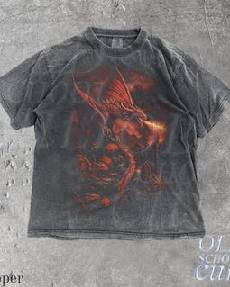 Vintage Dragon 90s Graphic Style Comfort Colors® Tshirt, Retro