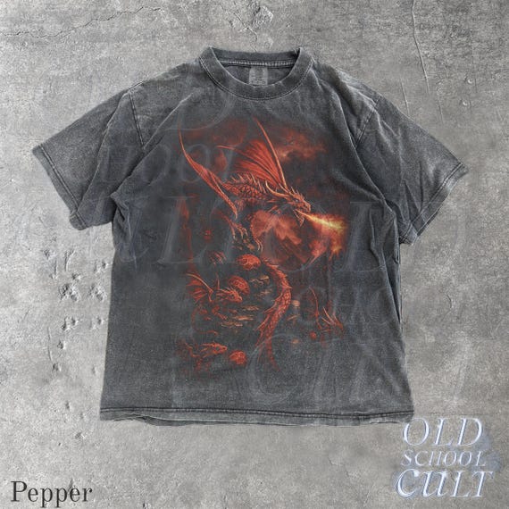 Vintage Dragon 90s Graphic Style Comfort Colors® Tshirt, Retro