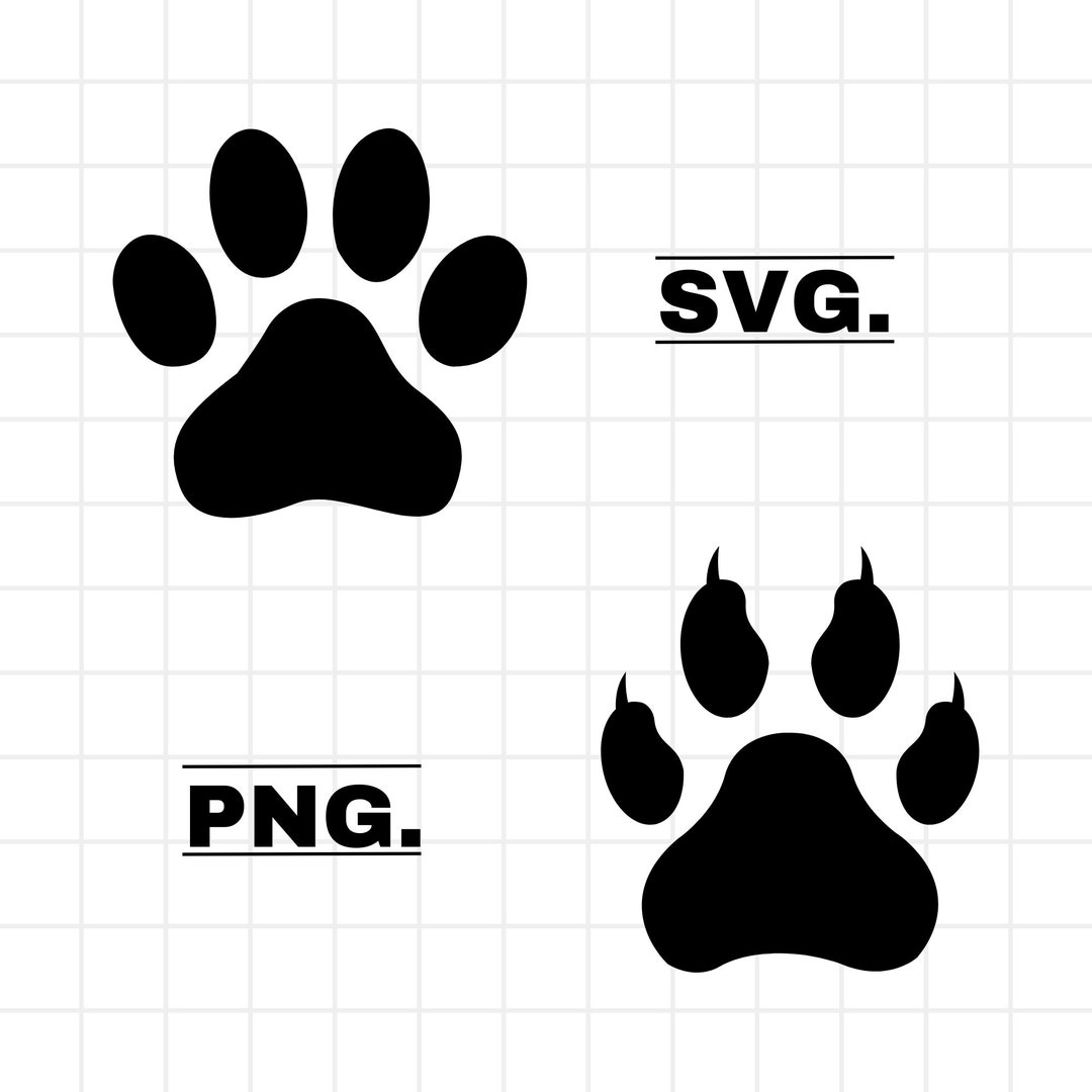 Paw SVG Pet Paws Dog Paw SVG Cat Paw Svg Animal Paws Paw Etsy Canada