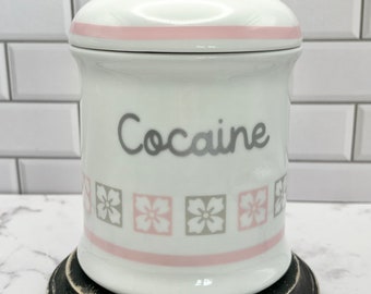 Cocaine Vintage Sugar Bowl | Gag Gift | Housewarming Present | Gift For Her | Rude Decor | Funny Kitchen