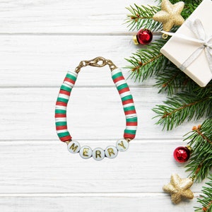 Christmas Bracelet - Christmas jewelry - Holiday jewelry - Christmas bracelet - Merry Christmas
