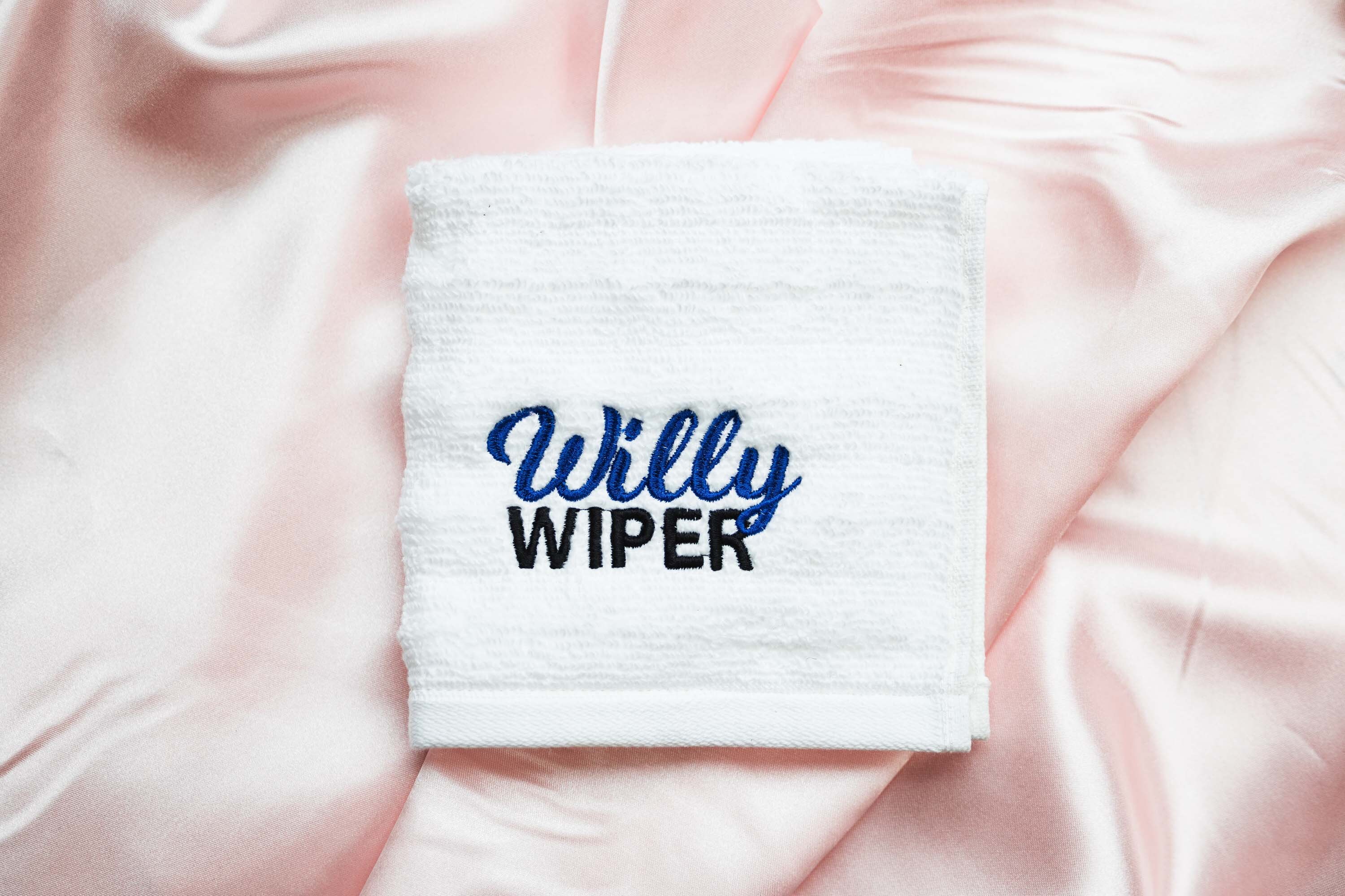 Embroidered Willy Wiper Funny Adult Gift, Cum Rag, Gift for Boyfriend