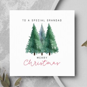 Tarjeta personalizada de Feliz Navidad, tarjeta de felicitación navideña para abuelo, tarjetas de Navidad para abuelo, tarjetas de Navidad para papá, tarjetas de feliz Navidad para padrino, abuelo.