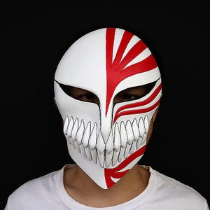 Bleach kurosaki Ichigo Tensa Bankai Face Mask Cosplay Helmet Halloween Prop  Mask