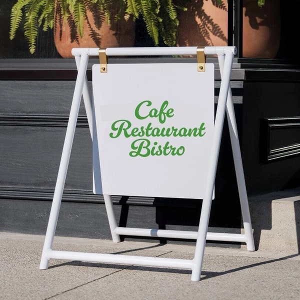 Sidewalk Sign, Sandwich Board, Shop Front Sign, Standing Sign, Menu Board, Double Sided Sign, Open Closed Sign, Welcome Sign, Store Front
