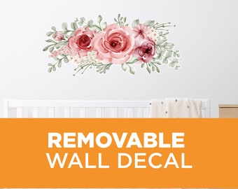 Wall Art | Flower Nursery | Wall Decal Sticker | Nursery Wall Decal | Nursery  Sticker  Flower Decal