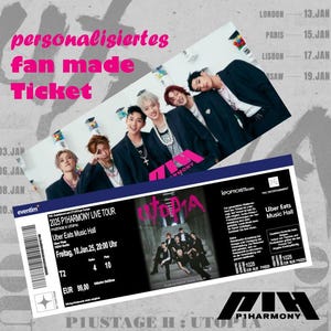 P1HARMONY fanmade Ticket Live Tour 2025 P1USTAGE H: Utopia