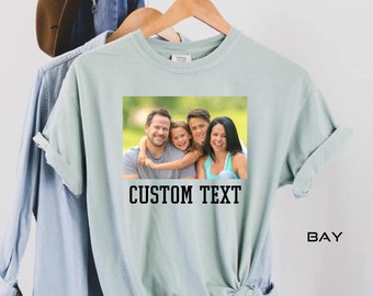 Custom Comfort Colors® TShirt, Custom T-Shirt with Photo, Personalized Custom Matching Shirts, Custom Photo Shirt, Team Shirts, picture boho