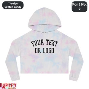 Independent® custom Women’s Cropped Hooded Sweatshirt, bachelorette custom, crop hoodie, own logo hoodie, Tie dye hoodie, gift girls hoodie