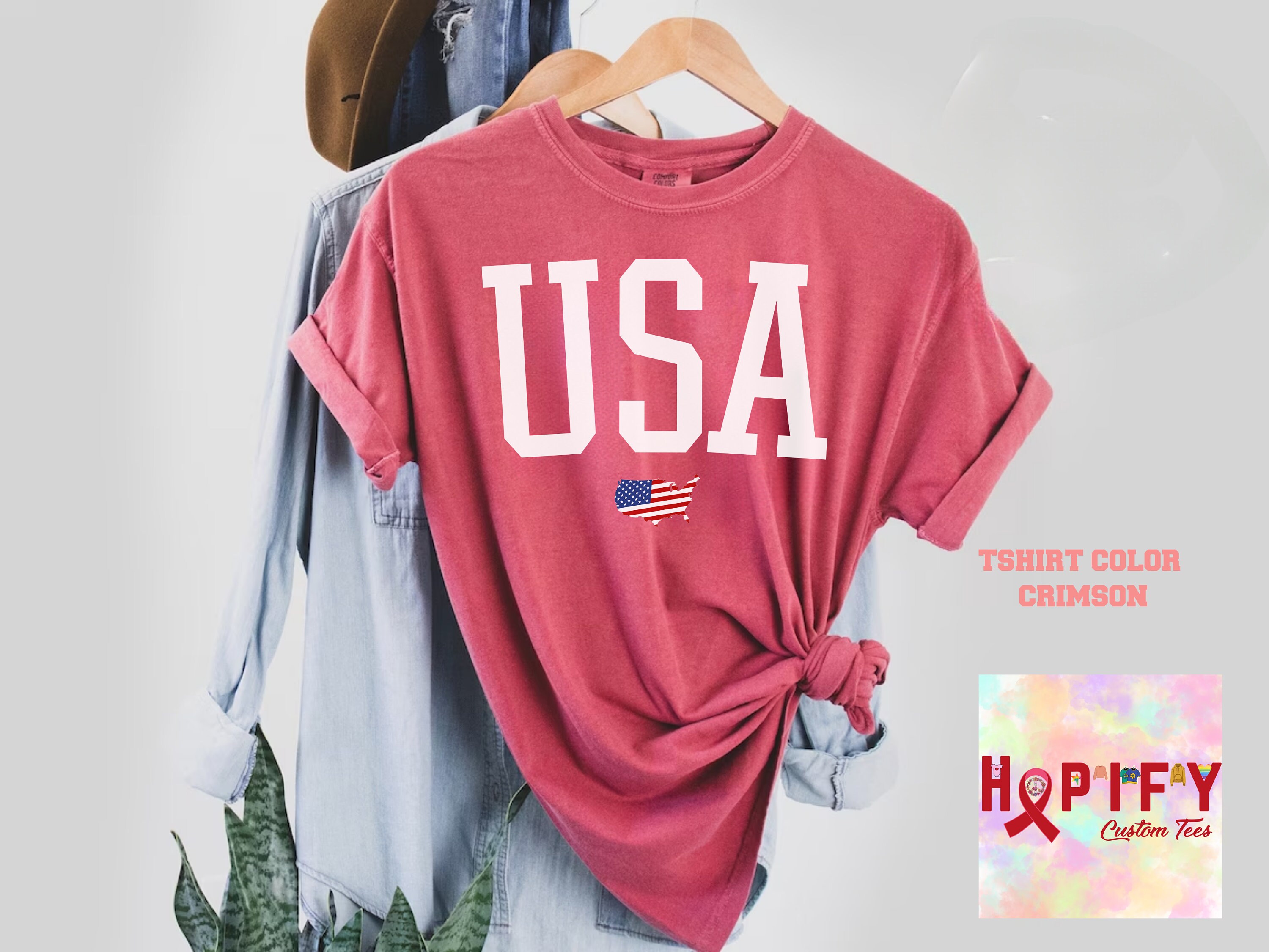 Comfort Colors Usa Flag Tee USA Flag Shirt 4th of July - Etsy