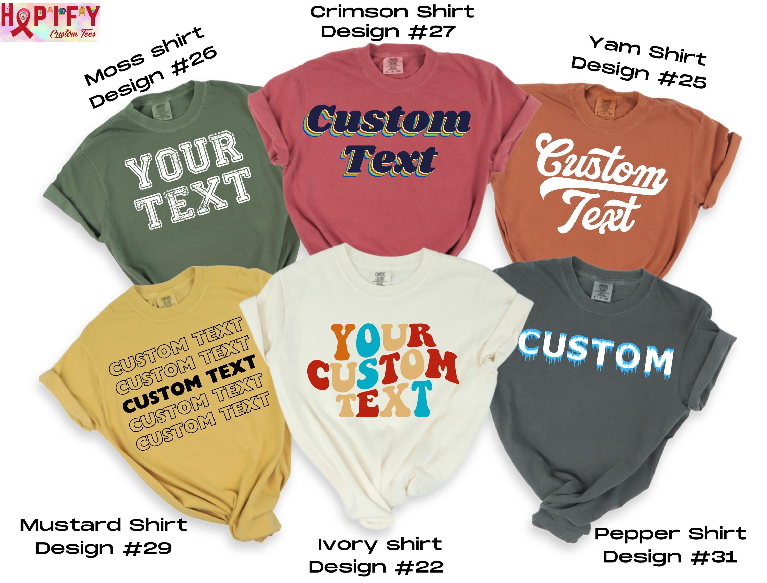 Chemise couleurs confort personnalisée, T-shirt personnalisé, Chemise texte personnalisée, T-shirt EVJF personnalisé Chemise adulte personnalisée, Chemise personnalisée, Boho