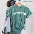 Custom Comfort Colors Shirt, Custom T Shirt, Custom Text Shirt, Custom Bachelorette Tshirt Custom Adult Shirt, Personalized Shirt, boho product logo