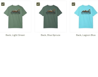 20 Comfort Colors® short sleeves shirts , color & sizes  as mentioned in description