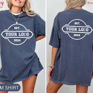 Comfort Colors® Custom Shirt both side printing company logo or design, Vacation comfort colors TShirt, Custom Front and Back Tshirt, gift