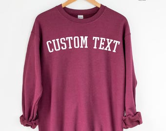 Custom Sweatshirt, Retro Sweatshirt, Custom Quote, Vintage Sweatshirt, College Sweatshirt, Oversized Bachelorette sweatshirt custom logo pic