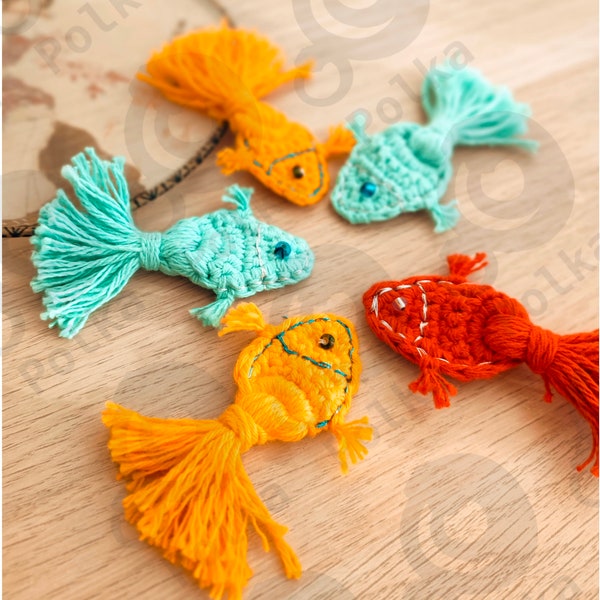 Little Fish - Very Easy Crochet Pattern PDF Download ｜How to Crochet Tutorial ｜Crochet Fish Toy Decoration