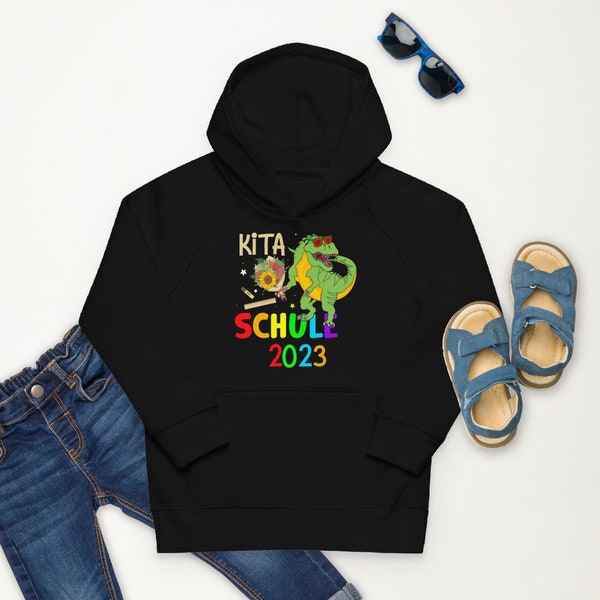 Tschüss Kita ! École 2023 ! Sweat à capuche Kapuzenpullover für die Einschulung