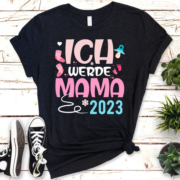 T-shirt Lustiges "Ich werde Mama - 2023" pour werdende Mütter