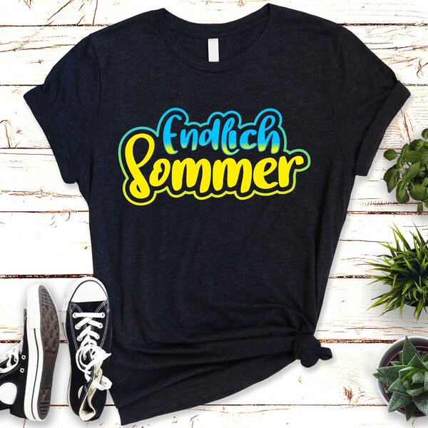 T-shirt Trendiges "Endlich Sommer! Logo Style!" | Look Lässiger