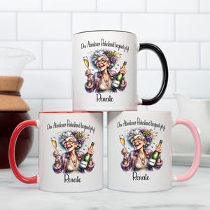 Ruhestand Tasse mit Name – Personalisiert – Design Renate – Geschenk zum Renteneintritt