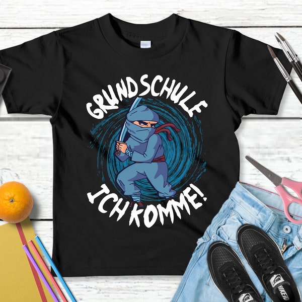 Lustiges T-Shirt "Grundschule! Ich komme!" | Aufregender Spruch