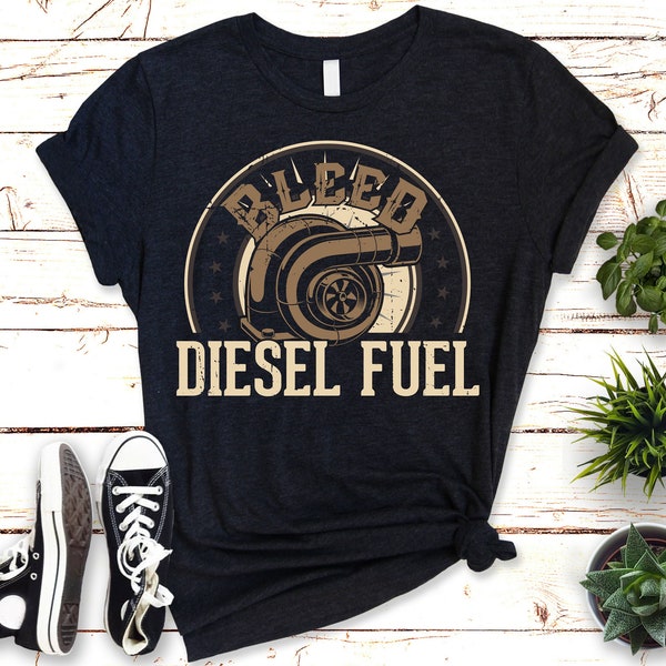 Bleed Diesel Fuel T-Shirt - Coole Diesel-Fans Kleidung