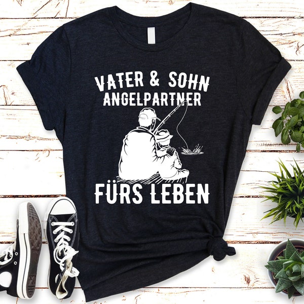 Camiseta Vater und Sohn Angelpartner / Familienkleidung