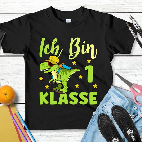 Lustiges T-Shirt "Ich bin 1 Klasse. Einschulung" | Kinder Geschenk